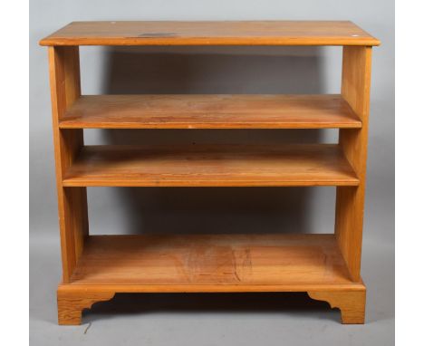 A Pine Three Shelf Side Cabinet (no Back Panel) 107cm Wide 