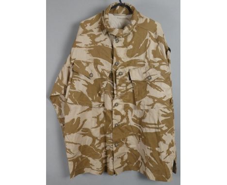 A British Army Tropical/Desert Camouflage Jacket with Bomb Disposal Badge 