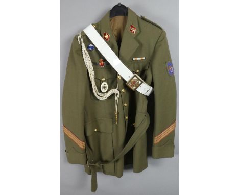 A Spanish Army Officers Tunic and Belt 