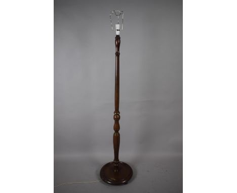 A Mahogany Standard Lamp 
