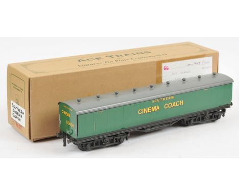 ACE Trains O Gauge Overlay Series Southern Cinema Coach 1308S. By Brian Wright, has been used, body has some minor marks &amp