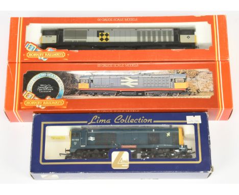 Group of Diesel Locomotives - Hornby R.250 Class 58, 58007, R.332 Class 58 58044 &amp; Lima L204944 Class 20 Renumbered to 20