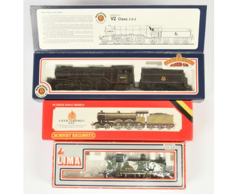 Assorted Group of Locomotives - Lima 205101 0-6-0 LNER Green 8920 Class J50, Hornby R.866 LNER B12 and Bachmann 31-553 V2 608