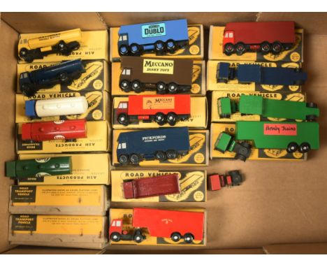 Ash Products OO Road Vehicles. Group of kit built commercials. To include Fuel Tanker "Pratts", 8 Wheel Pantechnicon "Meccano