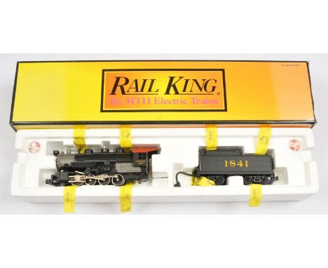 Rail King MTH O Gauge 30-1181-0 0-8-0 Southern 1841 Steam Switcher 3-Rail Loco &amp; Tender. Has been used &amp; requires cle