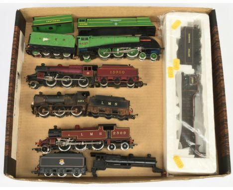 Assortment of Unboxed OO Locomotives and Loco bodies with Tenders - Hornby 'Golden Eagle', Has been Repainted and has tissue 