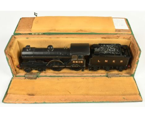 Kit Built O Gauge 3-Rail 4-4-2 LNER Black 2618 Loco &amp; Tender. (Ex Crewchester engine) Well detailed &amp; finished with c