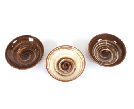 Three Wold Hutton-Le-Hole pottery bowls