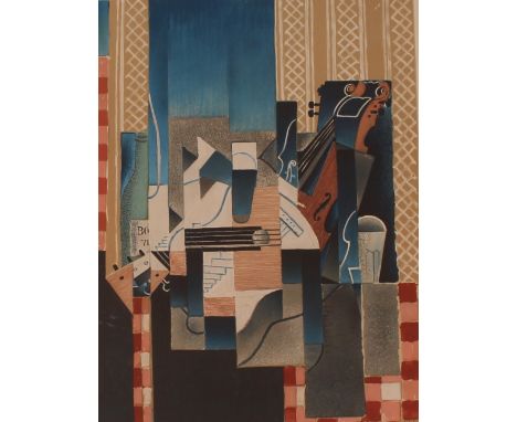 A lithograph, Henri Deschamps Grey, limited edition 51/200