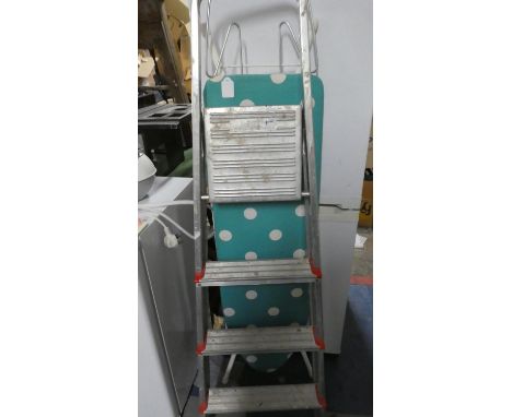 An Aluminium Step Ladder and an Ironing Board 