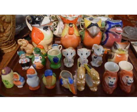 A Collection of Various Ceramic Novelty Cruets and Jugs 
