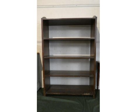 A Scumble Glazed Pine Five Shelf Open Bookcase, 75cm Wide 