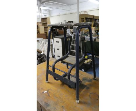 A Vintage Iron Based Step Stool 