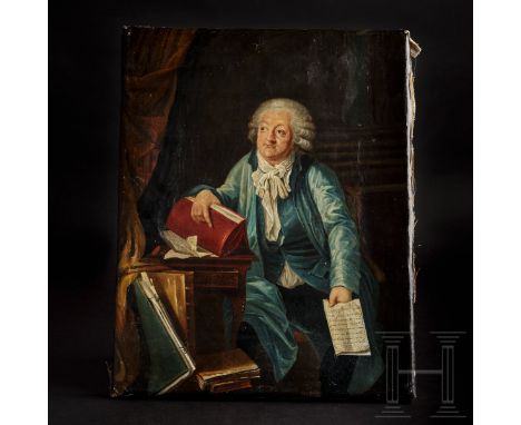 Portrait des Honoré Gabriel de Riqueti, Marquis de Mirabeau, um 1790   Öl auf Leinwand. Darstellung Riquetis an seinem Schrei