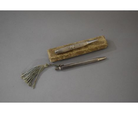 A Silver Pen and a Silver Propelling Pencil, Birmingham 1962, S.J. Rose &amp; Sons 