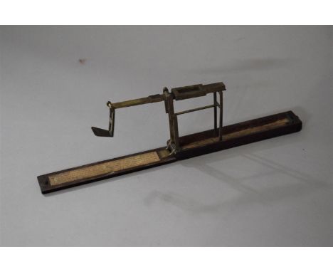 A Late 18th/Early 19th Century Cased Guinea Coin Scales by Wilkinson Ormskirk (Late of Kirby) Near Liverpool 