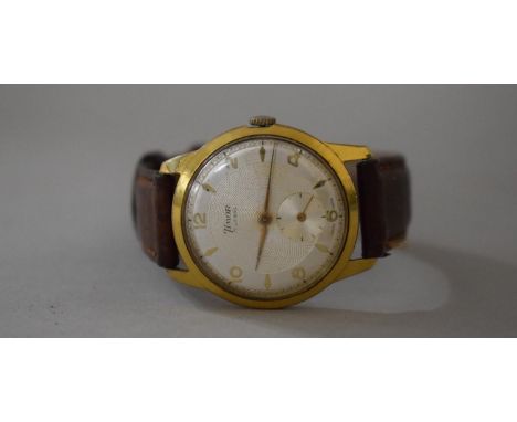 A Vintage 17 Jewel Manual Timor Gold Plated Gents Wristwatch 