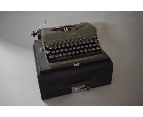 A Vintage Cased Imperial 'The Good Companion Model T' Typewriter 