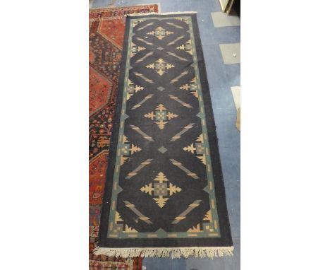 A Modern Patterned Runner, 250 x 84cms 