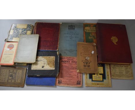 A Collection of Various Early 20th Century and Later Maps, Ordnance Surveys, Atlases Together with a 'The Baby's Bouquet (bin