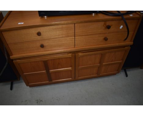 A vintage teal Nathan sideboard, width approx. 102cm&nbsp;(Parker Knoll)