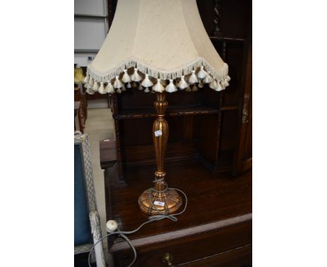 A vintage table lamp