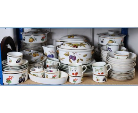 Approximately sixty various items of Royal Worcester “Evesham” &amp; “Evesham Vale” dinner, coffee &amp; kitchenware.