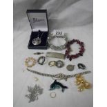 A good lot of costume jewellery.