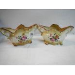 A good pair of Staffordshire posy bowls in good condition.