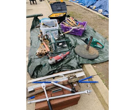 Large lot of rusty tools ect for scrap 
