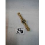 A boxed ladies Sekonda gilded wrist watch in working order.