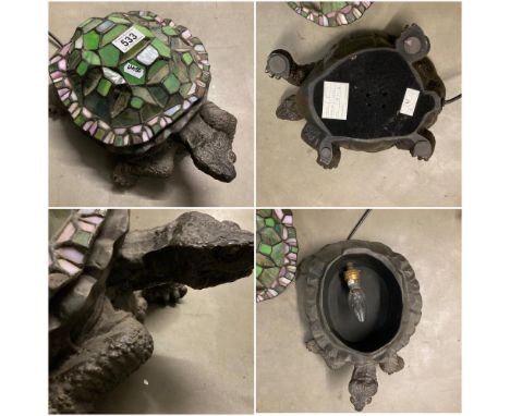 A Tiffany style Tortoise lamp 