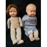 Two mid 20th century dolls.