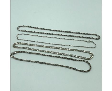 Four Sterling 925 silver chains/ necklaces 