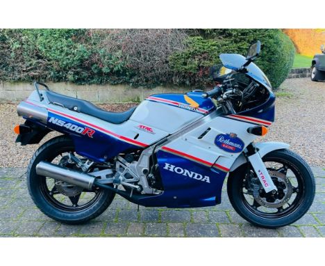 Iconic restored Honda GP replica triple.Inspired by the Freddie Spencer Honda NS500R two-stroke GP bikeAlmost a duplicate of 