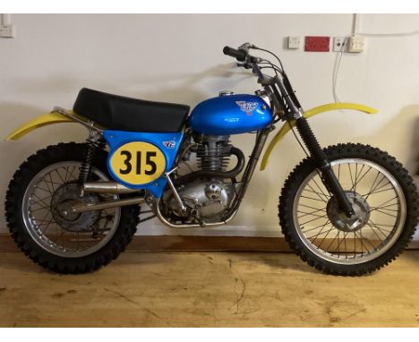 Very well presented, BSA B50-based, twin-shock Motocross bike that's recently been restored.Founded by Eric Cheney of Petersf