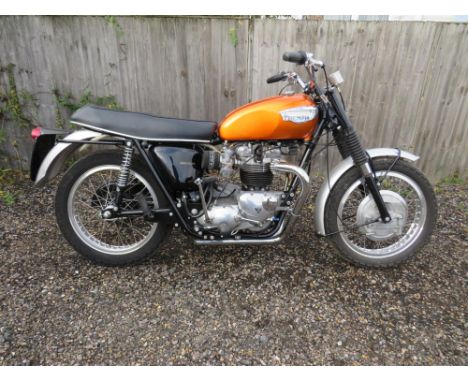 Triumph TR6 Trophy 'Desert Sled'.The off-road styled Triumph Trophy was inspired by ISDT success and aimed at the US marketRe