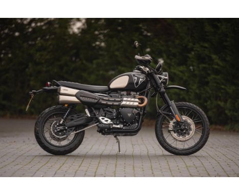 Manufactured to celebrate the release of No Time to Die. A single owner Triumph 1200 XS Scrambler – Bond Edition 130/250Manuf