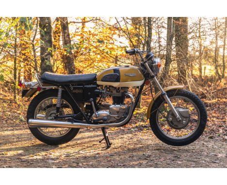 A remarkable find, this T120R is unregistered and as delivered from the factory to a London dealer in 1972, having not been r