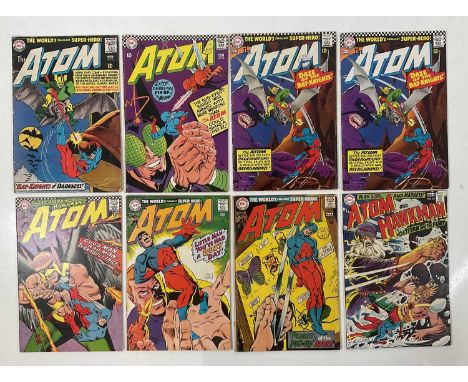 ATOM #22, 26, 30(x2), 31, 34, 35, 42 (8 in Lot) - (1966/1969 - DC) - Includes the first appearance of Bug-Eyed Bandit with co