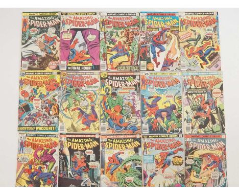 AMAZING SPIDER-MAN #144, 146, 153, 154, 155, 157, 158, 159, 161, 163, 164, 166, 167, 168, 179 (15 in Lot) - (1975/1978 - MARV