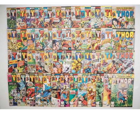 THOR #251-276, 278-300 (49 in Lot) - (1976/1980 - MARVEL - US & UK Price Variant) - Includes the origin of Odin and Asgard, t