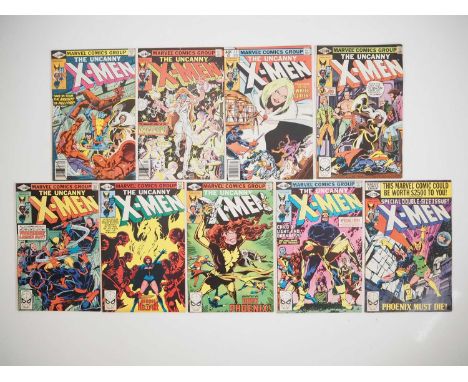 UNCANNY X-MEN #129 to 137 (THE DARK PHOENIX SAGA) - (9 in Lot) - (1980 - MARVEL - US & UK Price Variant) - The iconic nine is