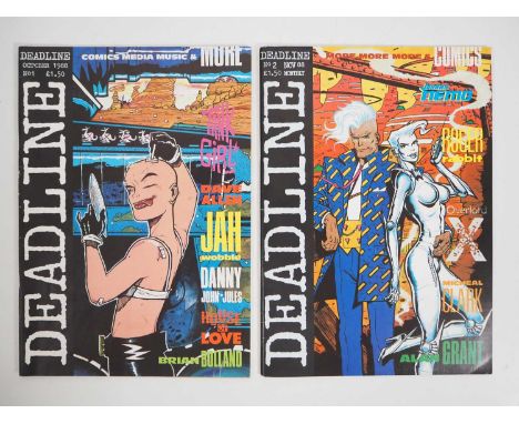 DEADLINE #1 &amp; 2 (2 in Lot) - (1988 - DEADLINE) - Includes the first and second appearances of Tank Girl by Jamie Hewlett 