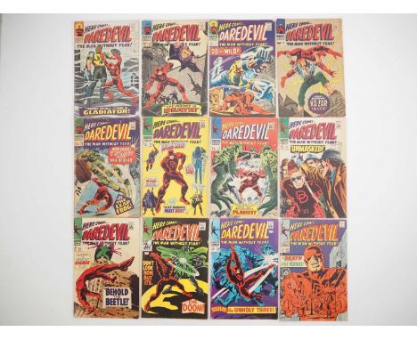 DAREDEVIL #18, 20, 23, 24, 25, 27, 28, 29, 33, 37, 39, 41 (12 in Lot) - (1966/1968 - MARVEL - US & UK Price Variant) - Includ