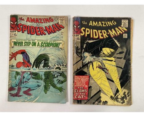 AMAZING SPIDER-MAN #29 & 30 (2 in Lot) - (1965 - MARVEL - UK Price Variant) - Includes the second appearance of the Scorpion 