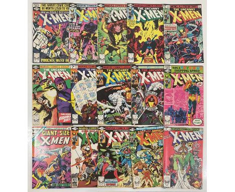 UNCANNY X-MEN #133 to 142 + GIANT-SIZE X-MEN #2 + ANNUAL #3, 4, 5, 6 (15 in Lot) - (1975/1982 - MARVEL - US &amp; UK Price Va