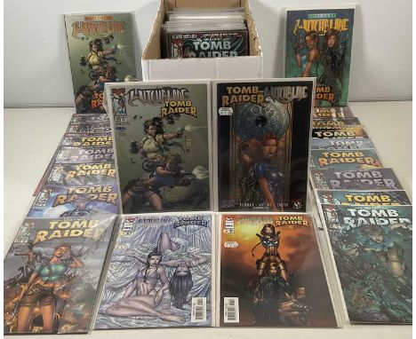 TOMB RAIDER LOT (87 in Lot) - Includes TOMB RAIDER/ WITCHBLADE #1 VARIANT (1997 - TOP COW) + WITCHBLADE/TOMB RAIDER #1/2, 1, 