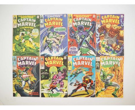 CAPTAIN MARVEL #3, 4, 5, 6, 7, 8, 9, 10 (8 in Lot) - (1968/1969 - MARVEL) - Includes the first appearance of Cyberex + Appear