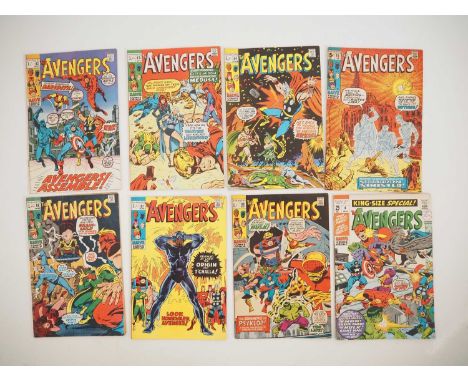 AVENGERS #82, 83, 84, 85, 86, 87, 88 + KING SIZE ANNUAL #4 (8 in Lot) - (1970/1971 - MARVEL - US & UK Price Variant) - Includ
